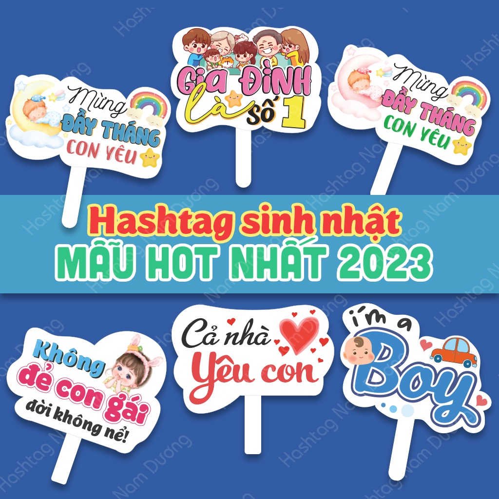 Hastag Sinh Nhật, Bảng cầm tay chụp ảnh Sinh Nhật