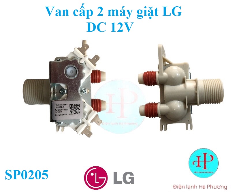 Van cấp đôi 12v máy giặt lg - van cấp nước 12v máy giặt lg - mới hãng - f75