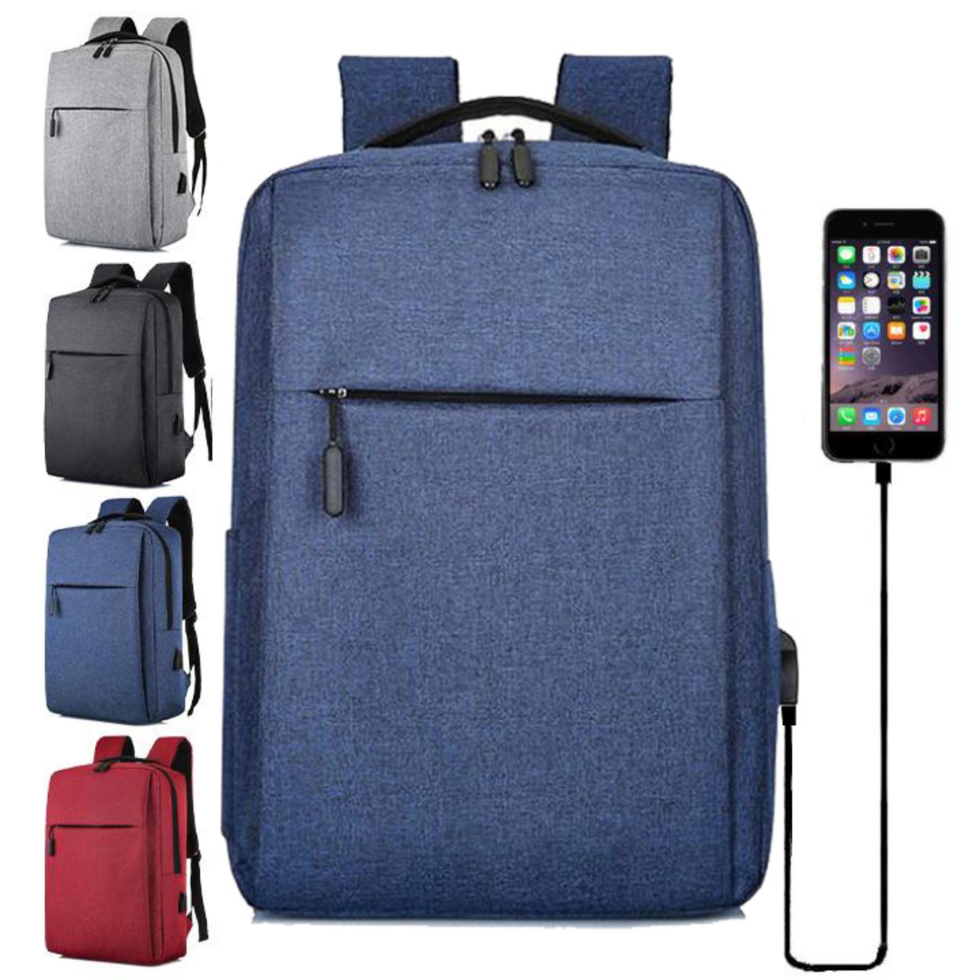 Balo cho Macbook, laptop tích hợp cáp sạc nối dài - Oz56