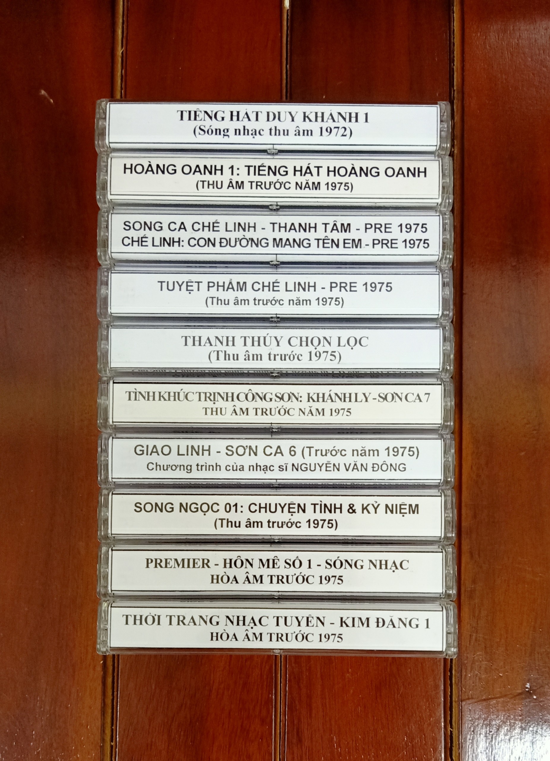 BỘ 10 BĂNG CASSETTE PRE 1975 (SET 3)