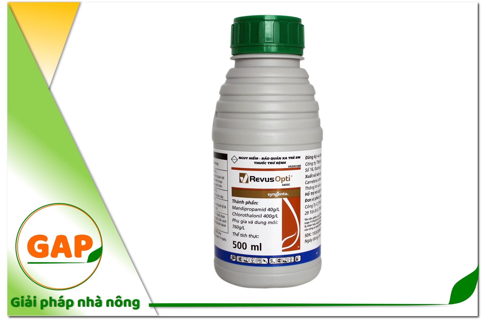 [HCM]REVUS OPTI 440SC (Chai 100ml) Phòng trừ nấm bệnh hiệu quả cho cây trồng