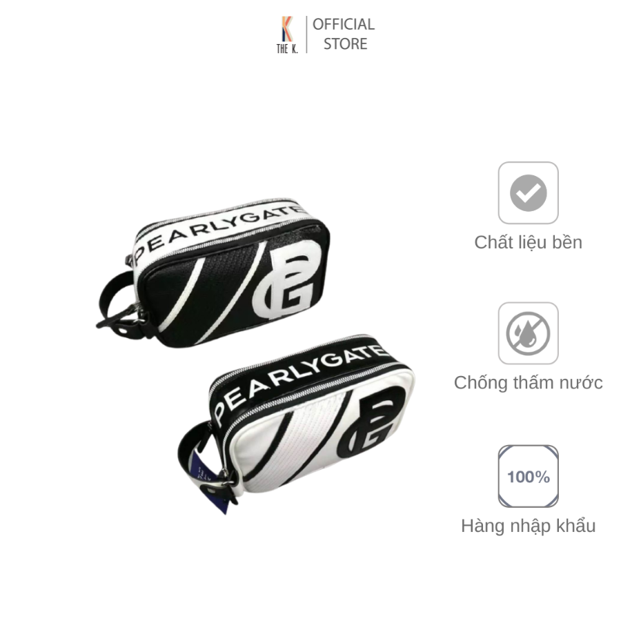 Túi golf cầm tay Pearly Gates da pu cao cấp chống thấm nước - Pouch Bag