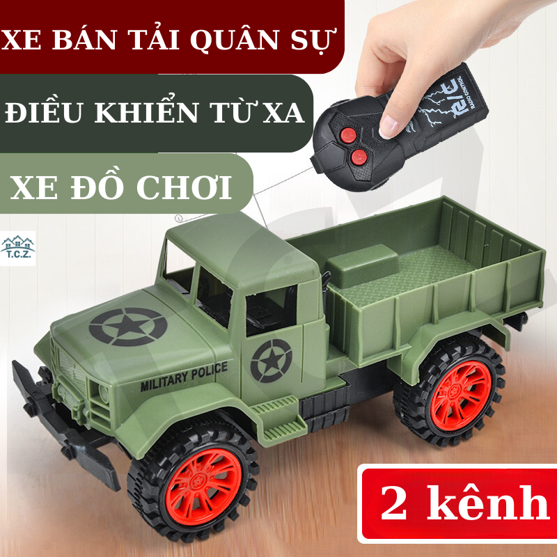 Xe điều khiển bán tải quân sự. Xe tải đồ chơi điều khiển, xe điều khiển đồ chơi cho bé trai, mô hình xe điều khiển đồ chơi trẻ em, mô hình xe ben quân sự, đồ chơi cho bé trai. Món quà ý nghĩa nhất tặng con cái.