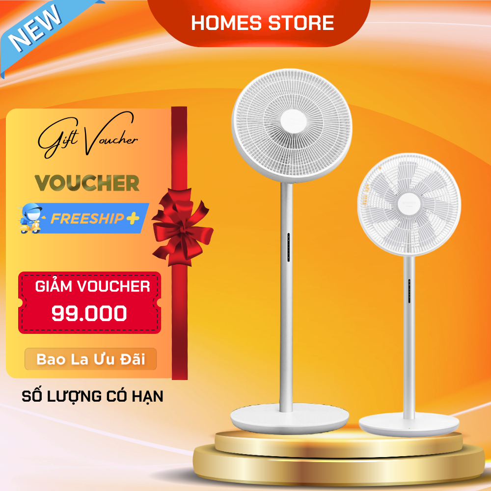 Quạt Tích Điện Không Dây Smartmi Gen 3 Pro | Smartmi Gen 3 | Smartmi Gen 2S Sử Dụng 4-20 Giờ Liên Tục 100 Tốc Độ Gió Quạt Siêu Êm, Có Remote, Kết Nối App Thông Minh Công Suất 25W - Hàng Chính Hãng