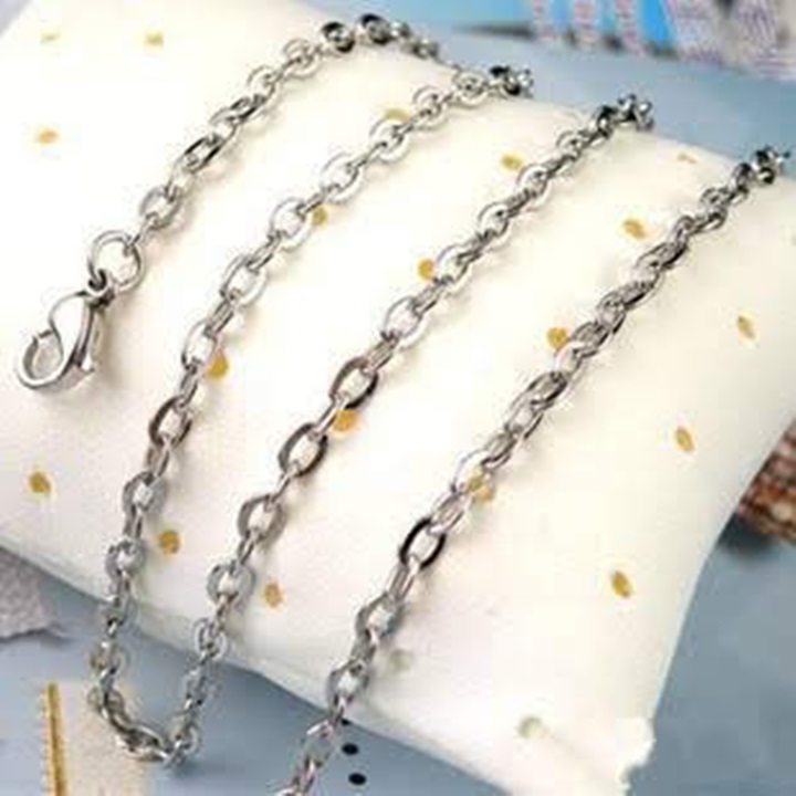Dây chuyền inox titan mắc xích dài 45cm D09 dây chuyên nữ đơn giản