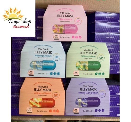 Banobagi - hộp 10 miếng mặt nạ giấy vita genic jelly mask mẫu cao cấp 2021