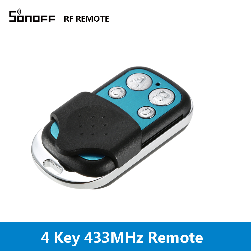 ITEAD SONOFF Bộ điều khiển từ xa không dây từ xa 433 RF 4 phím với 4 nút cho Công tắc thông minh SONOFF RFR2 4CHPROR3 SlampherR2 TX