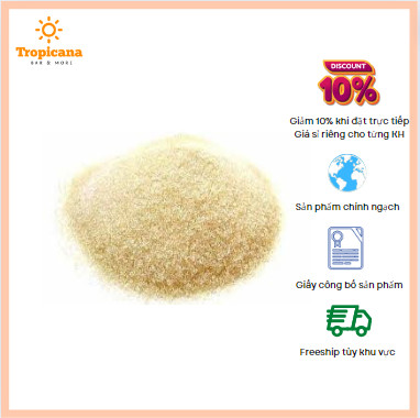 Bột gelatine bỉ - túi 100g