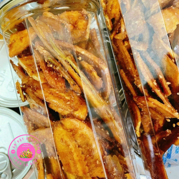 Chuối sấy mè gừng giòn tan túi 1kg