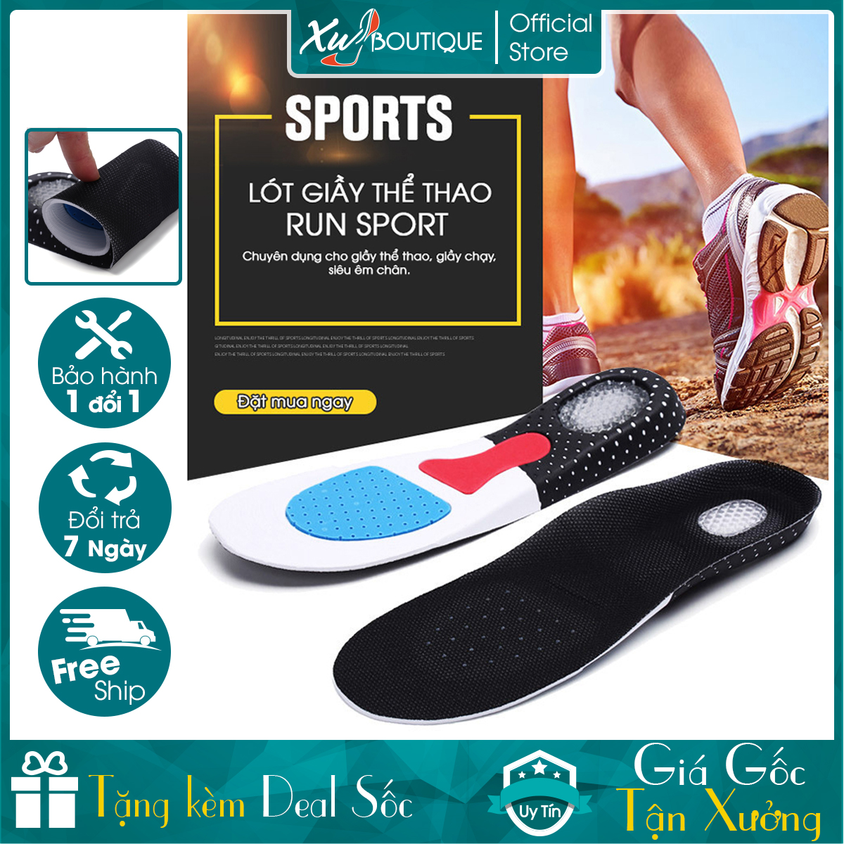 Lót Giày Thể Thao Nam Cao Cấp Run Sport