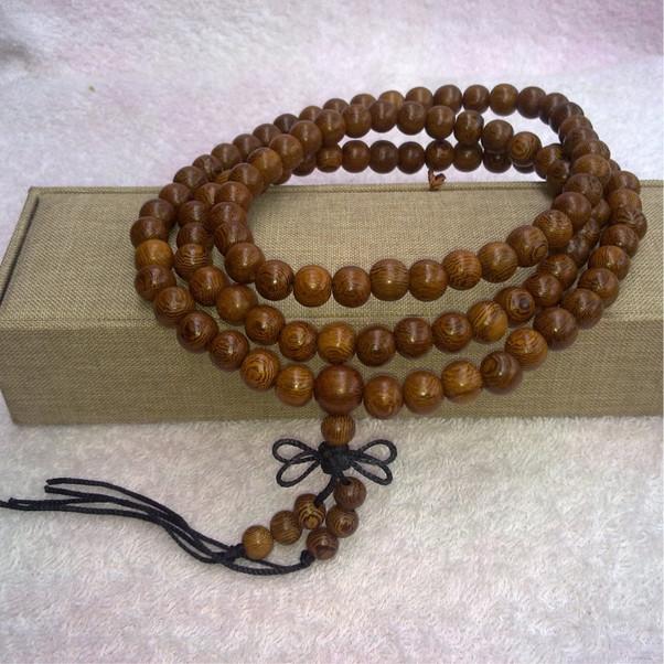 [HCM]Tràng hạt niệm Phật gỗ mun đuôi công - Chuỗi 108 hạt gỗ mun, có nhiều kích thước