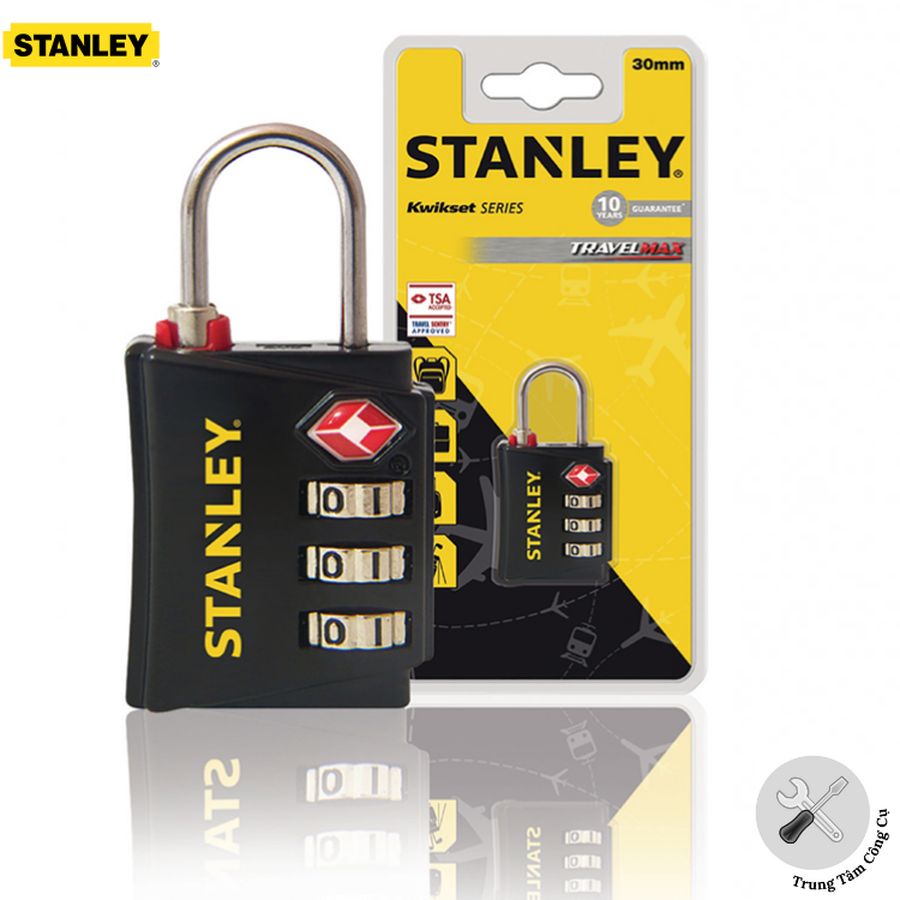 Ổ khóa số stanley s742-054 30mm 3 digit zinc security indicator.