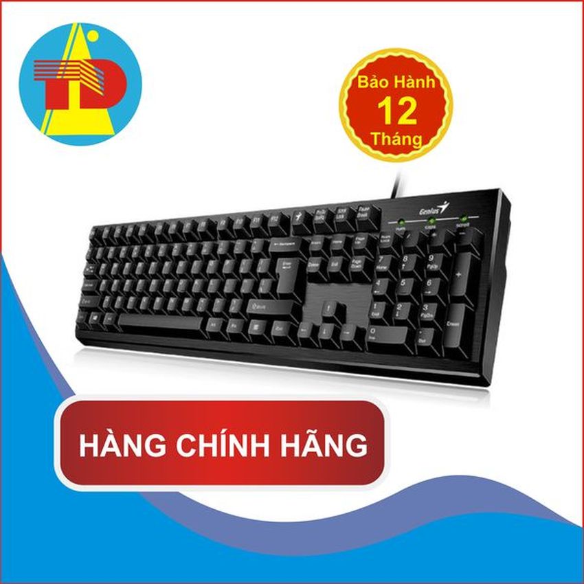 [HCM]Bàn Phím Máy Tính Genius KB101 - 110X (Bàn phím chuẩn Độ bền cao) - Thái Dương Shop