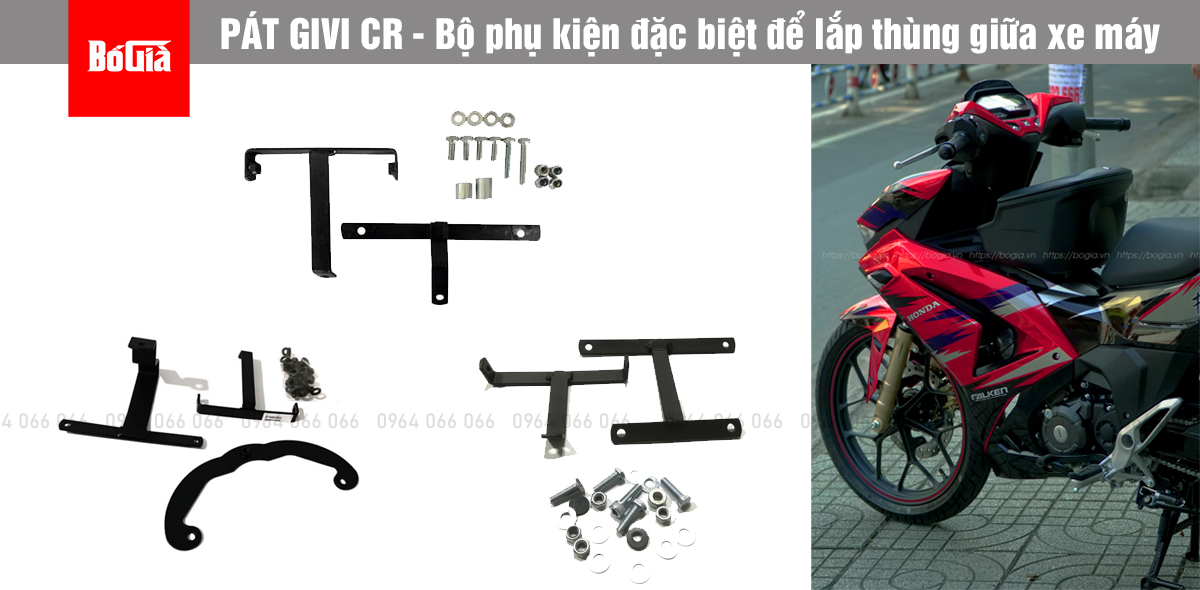 Pát lẻ gắn thùng giữa Givi cho xe winner x