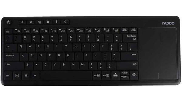 Bàn phím không dây tích hợp chuột Smart Rapoo K2600 Dùng cho TIVI - Máy tính