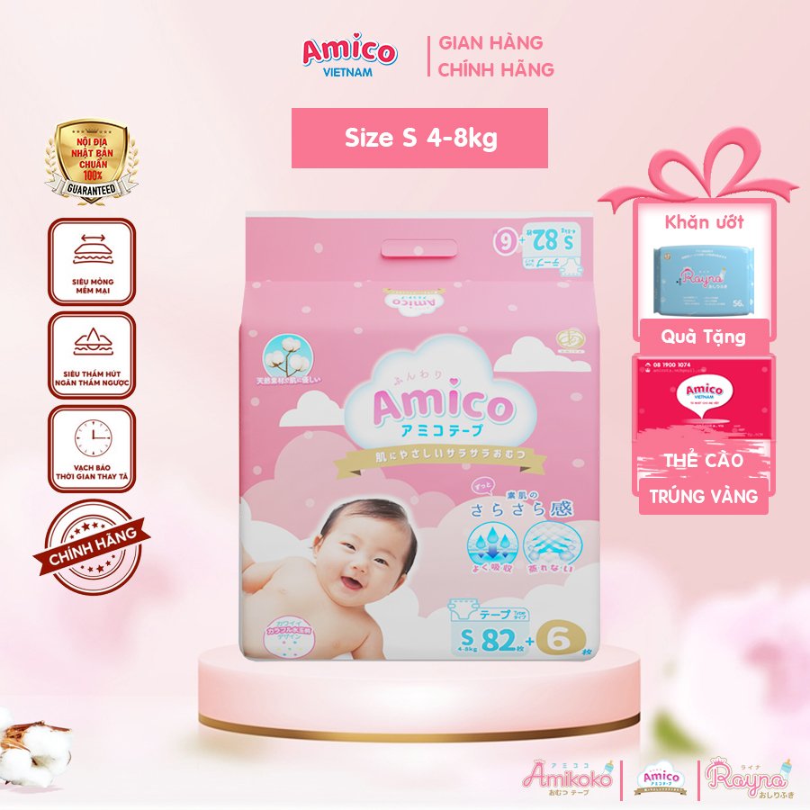 Tã dán amico s82+6 miếng