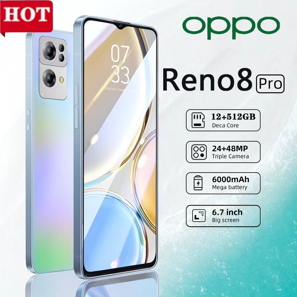 Điện thoại di động 5G Reno8 Pro mới nguyên bản 12+512GB smartphone toàn