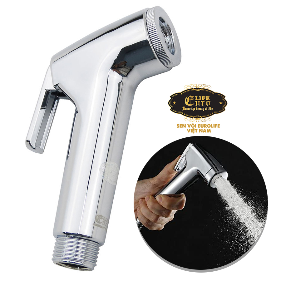 Tay xịt vệ sinh nhựa ABS Eurolife EL-H-X01 (Trắng bạc)