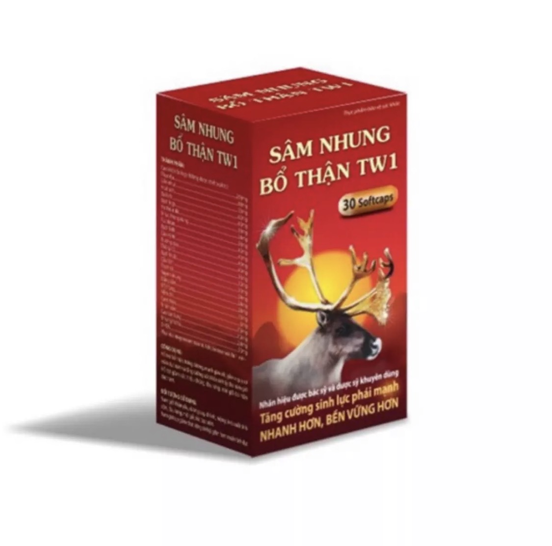 SÂM NHUNG BỔ THẬN TW1 - MỘT NGƯỜI KHỎE HAI NGƯỜI VUI (HỘP 30 VIÊN)