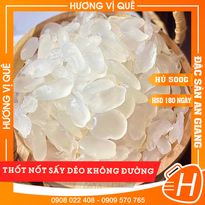 Thốt nốt sấy dẻo không đường - hủ 500g - đặc sản an giang