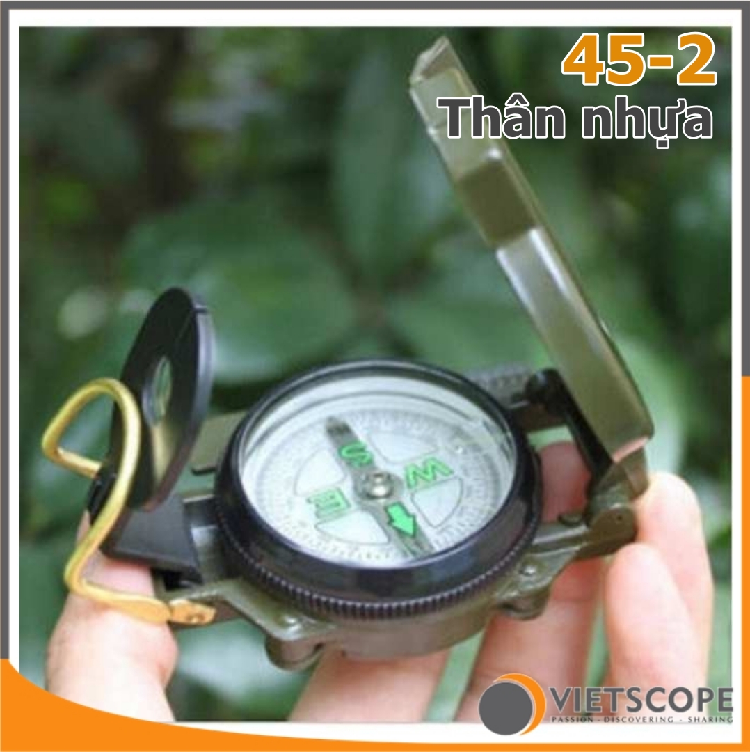 [HCM]La bàn quân sự đa năng 45-2A thân nhựa