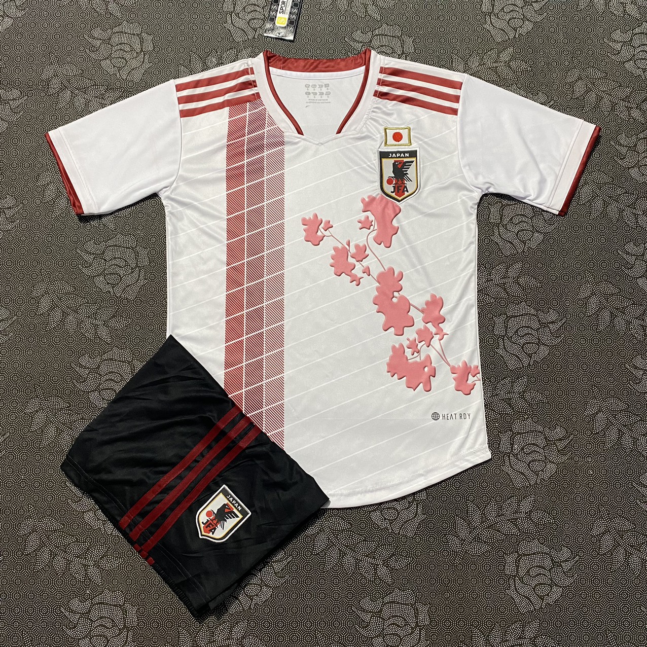 BỘ ÁO BÓNG ĐÁ ĐT NHẬT HOA ANH ĐÀO 22/23 - HÀNG THUN THÁI - LOGO THÊU