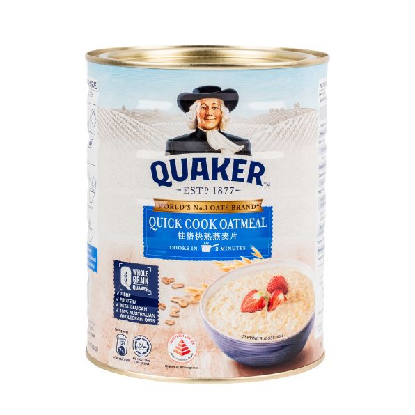HÀNG CHÍNH HÃNG Yến Mạch Nghiền Hiệu Quaker Quick Cook Oatmeal Màu Xanh -