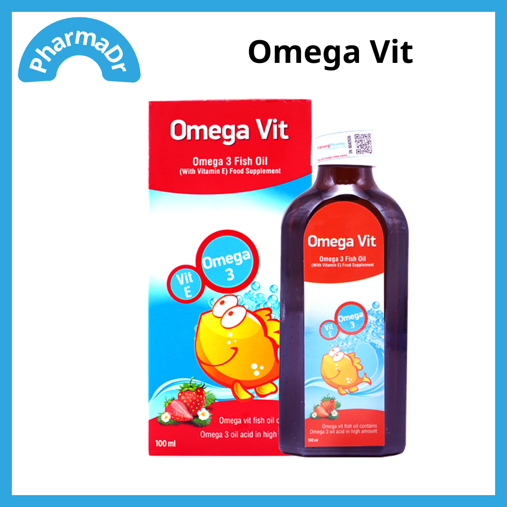 Omega Vit giúp bổ sung acid béo Omega 3, EPA ,DHA cho bé hỗ trợ khả năng chống oxy hóa, giúp phát triển trí não, mắt và hệ thần kinh của trẻ