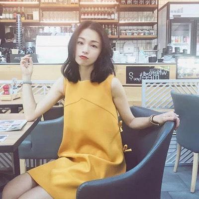 Đầm suông nơ bên hông cực đáng yêu form rộng