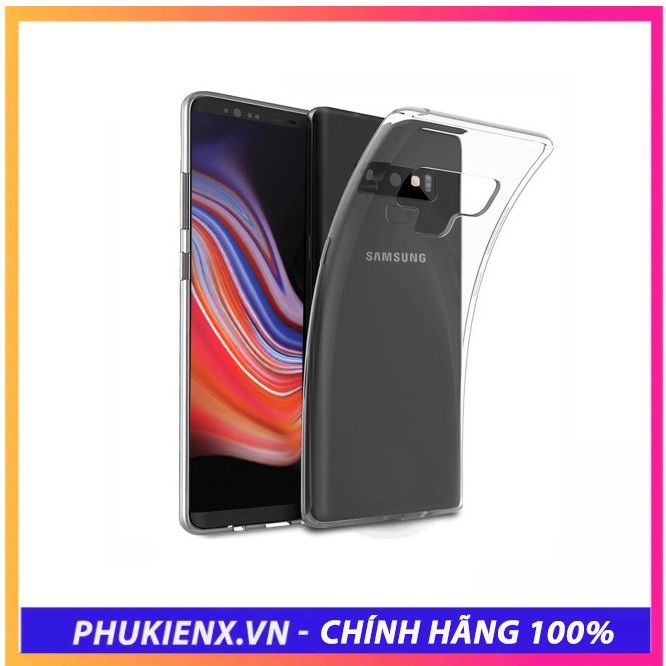 Ốp Galaxy Note 9 slicone trong suốt theo máy