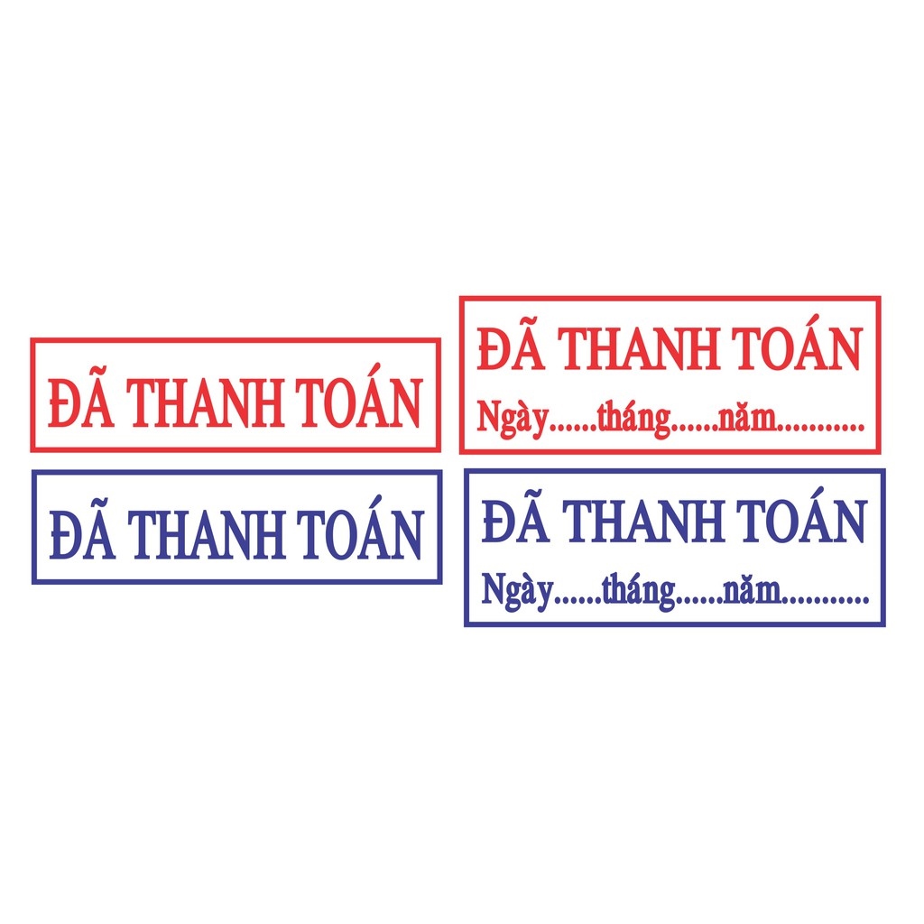 hot Khắc Con Dấu ĐÃ THANH TOÁN Thương Hiệu Shiny (S222) TDStamp (T214)
