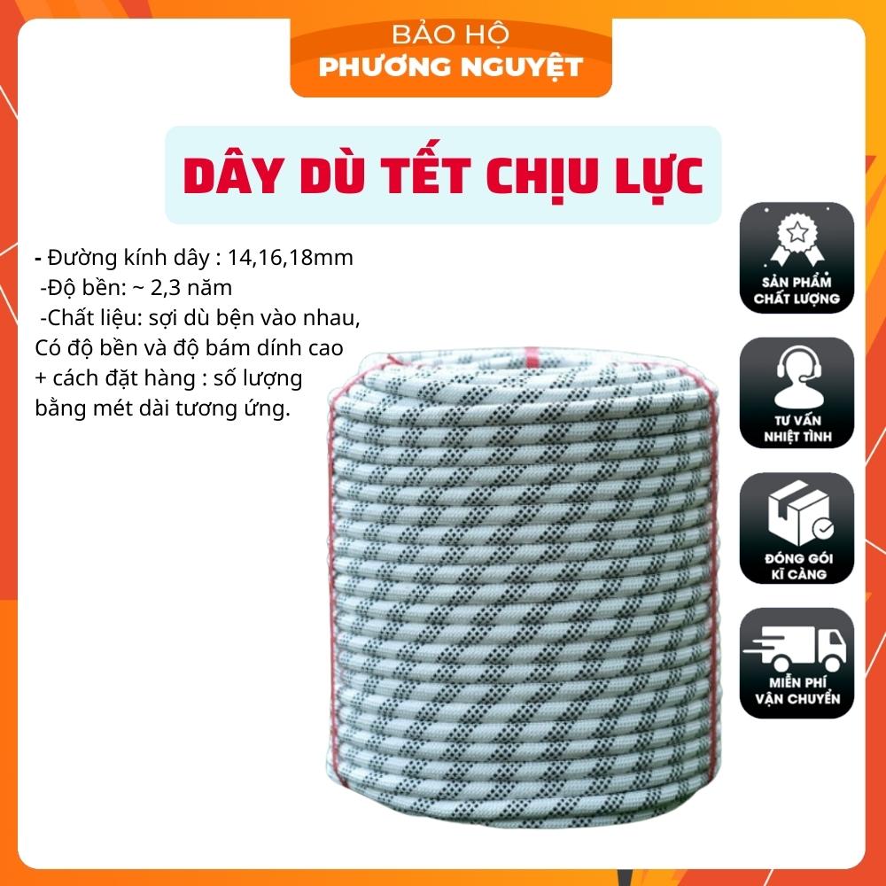 Dây dù tết cường lực, dây thừng chịu lực dùng cho thợ sơn thợ lau kính (phi 14,16,18mm)