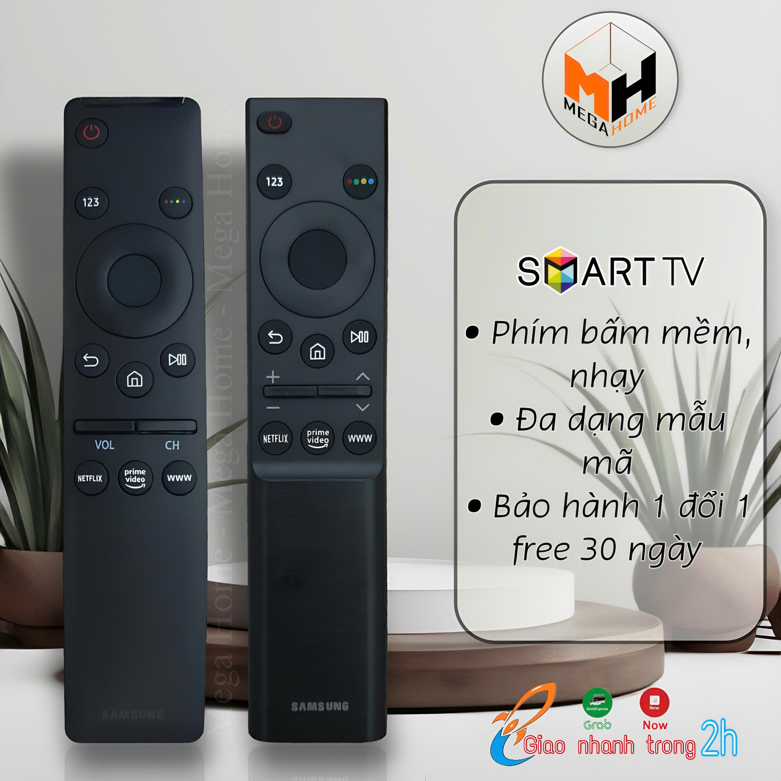 Điều khiển tivi samsung 4k, remote tivi samsung smart hàng loại 1