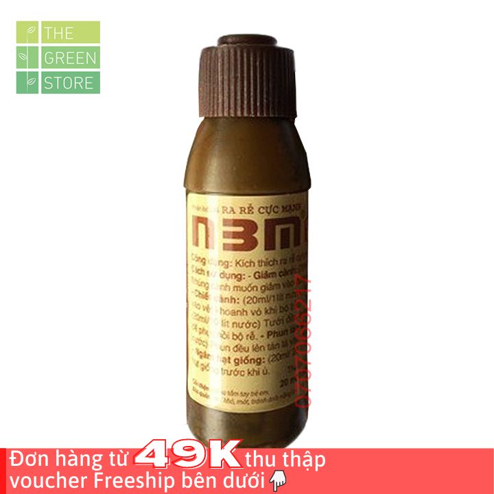 Combo 2-5 ống Phân bón N3M pro (20ml) dạng lỏng kích ra rễ mạnh dễ hấp thu nhanh cho hoa lan hoa hồng mai vàng cây cảnh rau màu cây ăn trái