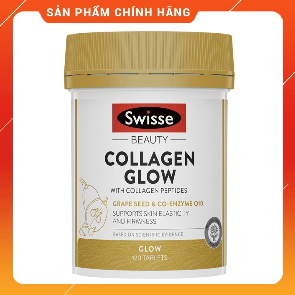 Beauty Collagen Glow Swisse 120 viên- Viên uống collagen Glow Swisse - có bill Chemist