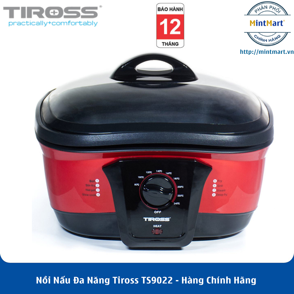 Nồi nấu đa năng tiross ts9022 - hàng chính hãng