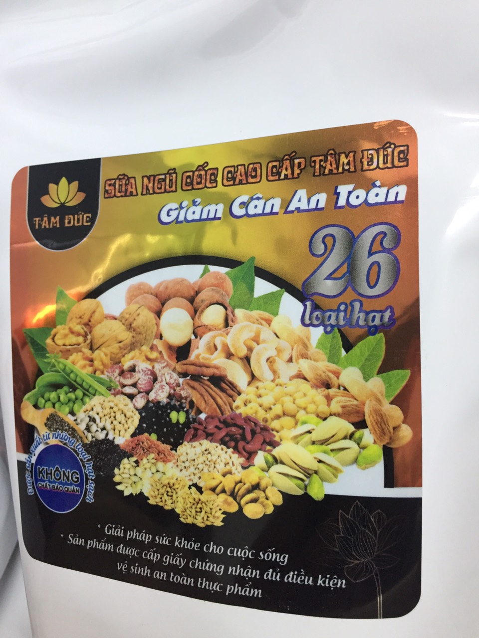 Bột Ngũ Cốc Giảm Cân An Toàn, Bột Ngũ Cốc Tâm Đức Giảm Cân 26 Loại Hạt (túi 500g)