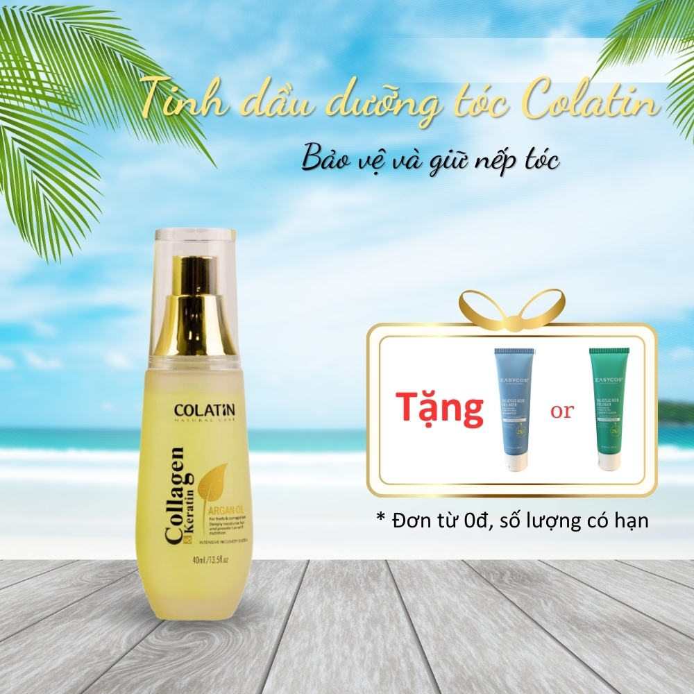 Tinh Dầu Argan COLATIN Phục Hồi Tế Bào Gốc Và Kích Thích Mọc Tóc 40ml