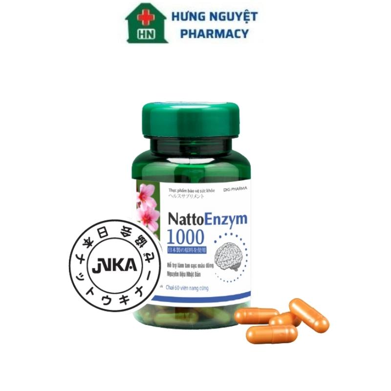 NattoEnzym 1000 Lọ 60 Viên Hỗ Trợ Tan Cục Máu Đông Đột Quỵ