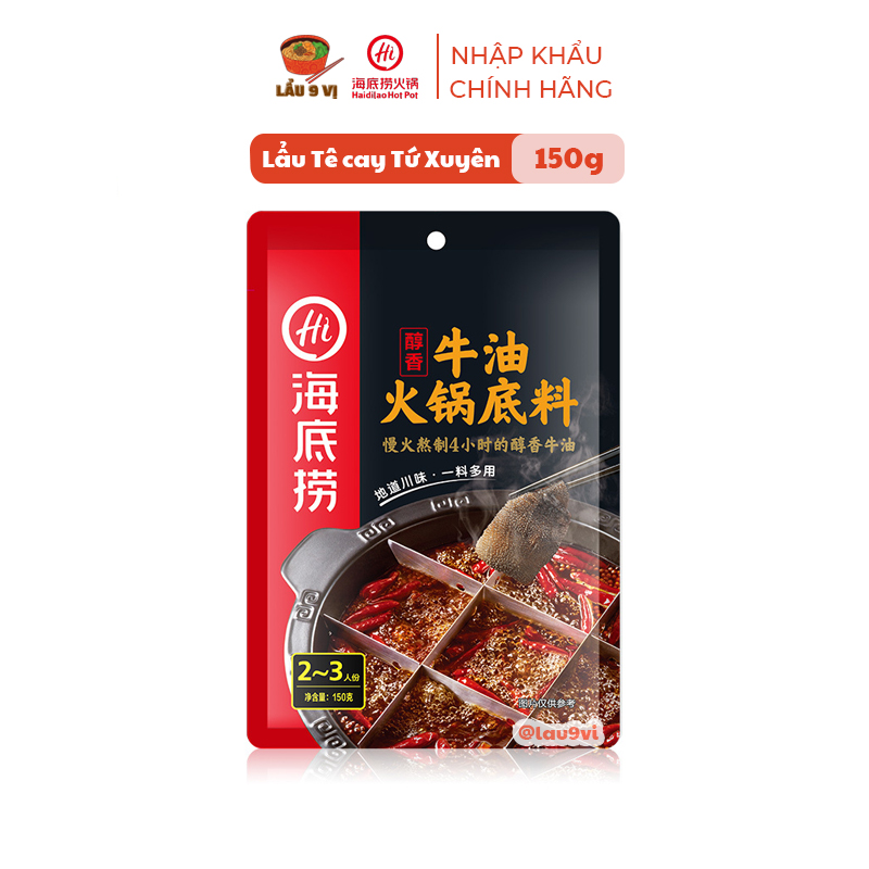 Gia vị lẩu haidilao - cốt lẩu tê cay tứ xuyên