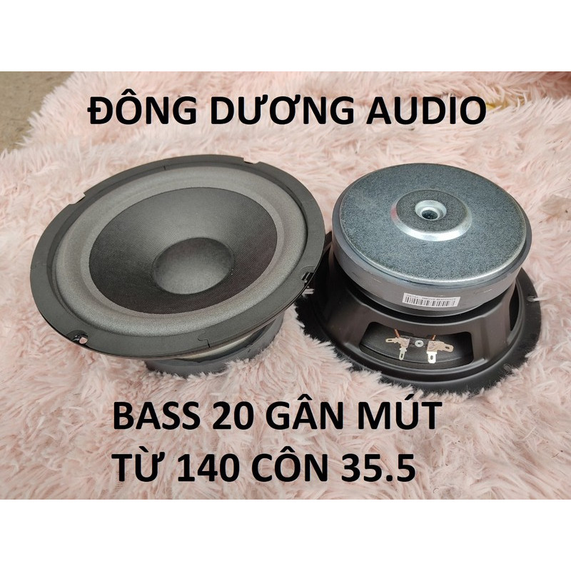 Loa bass 20 từ 140 côn 36 gân mút - loa bass gân mút 2 tấc - loa bass mạnh trầm ấm