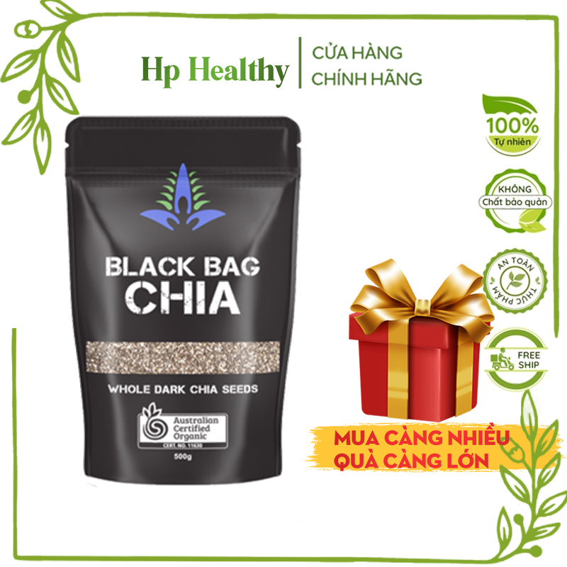 500G Hạt Black Chia Nhập Khẩu Úc Hp Healthy Date mới CHIA SEEDS