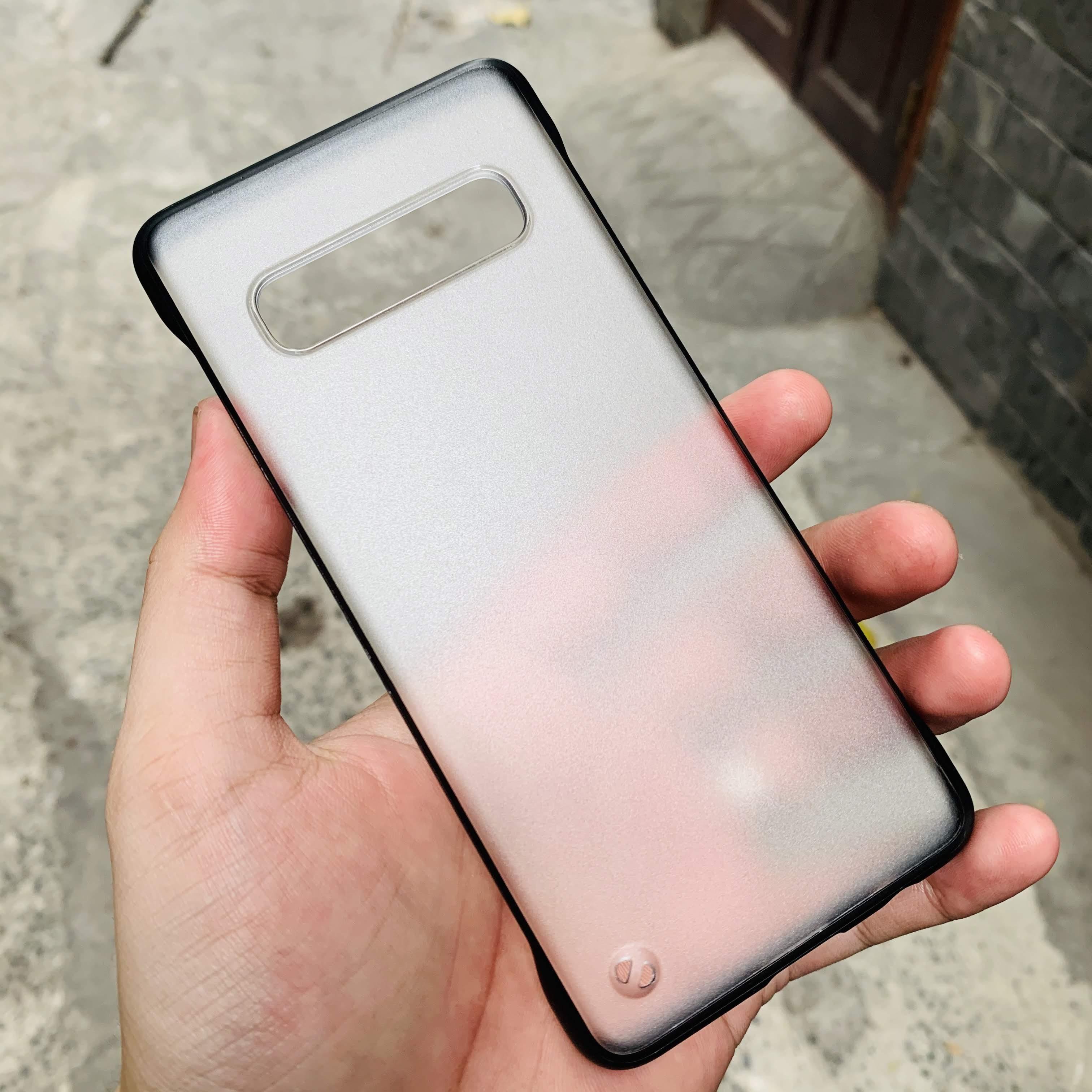 [HCM]Ốp lưng Samsung S10 S10 Plus nhựa nhám nữa cạnh