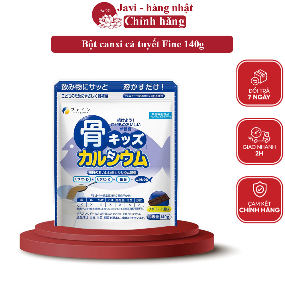 Bột Xương Cá Tuyết bổ sung Canxi Chiết Xuất Từ Cá Tuyết Nhật Bản Fine túi 140g