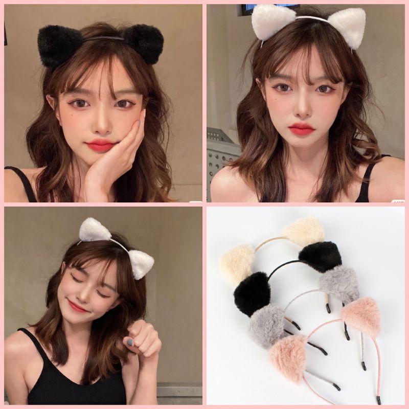 LẺ 1 CÁI | BĂNG ĐÔ CÀI TÓC TAI MÈO LÔNG MỀM MẠI SIÊU CUTE CHO BÉ YÊU| VIDEO THẬT | SHOP BEECOW