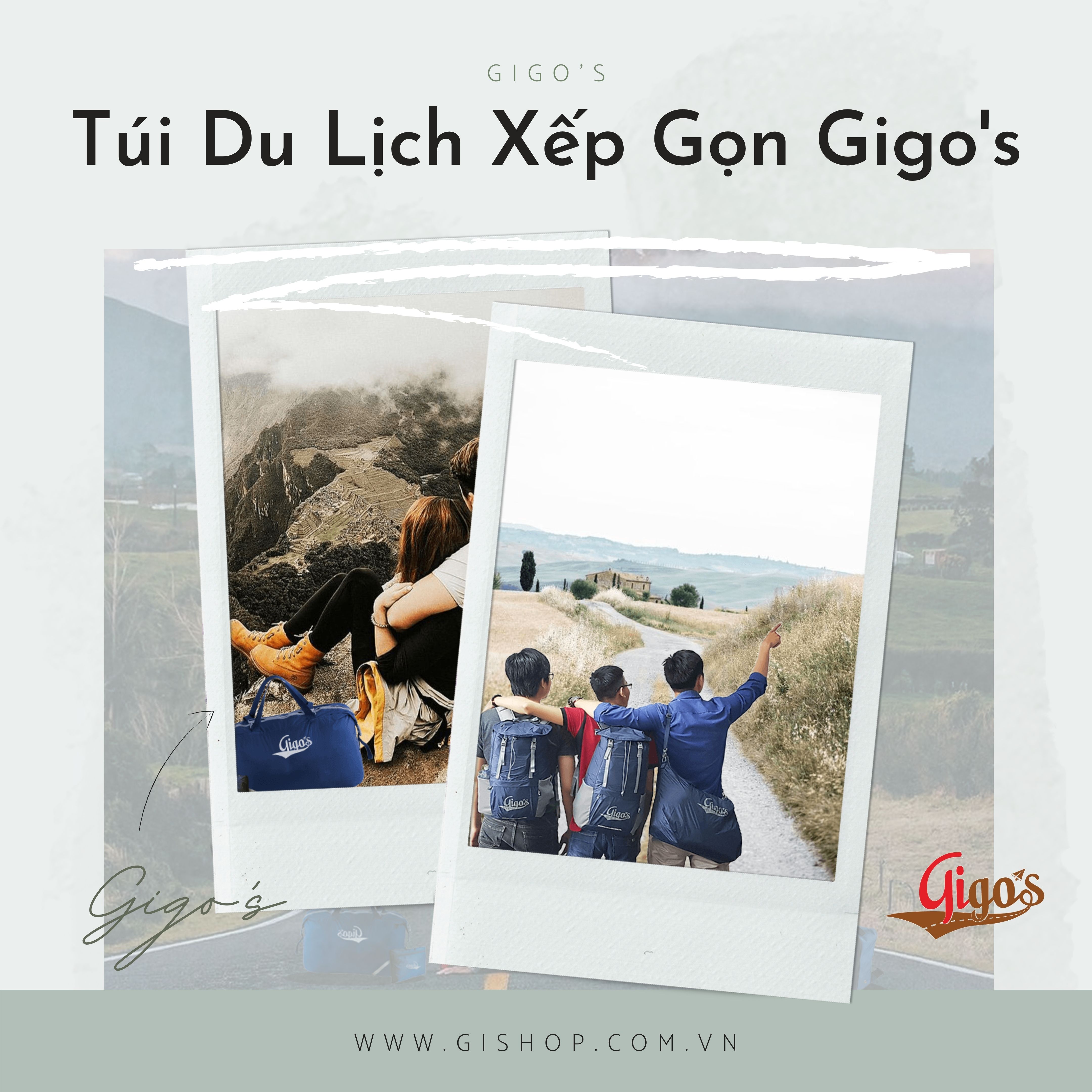 Túi xách du lịch gấp gọn Gigo's