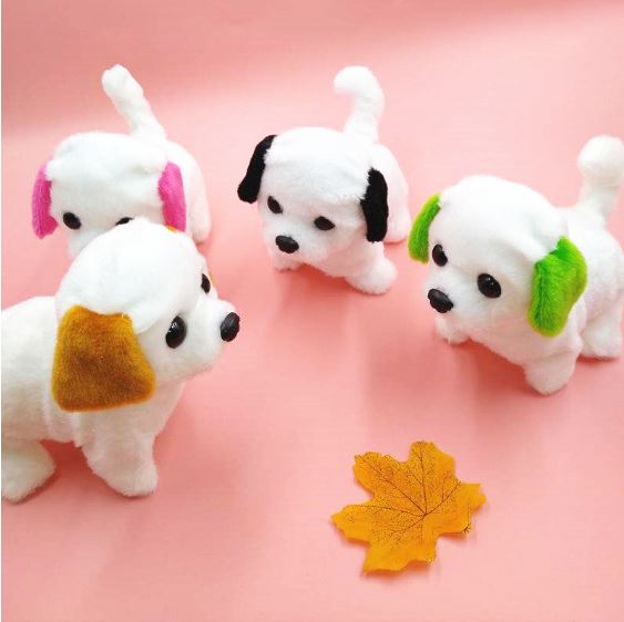 [FREE SHIP] Đồ chơi chó bông biết đi, vẫy đuôi, kêu bi bi dễ thương cho bé - Niki Store