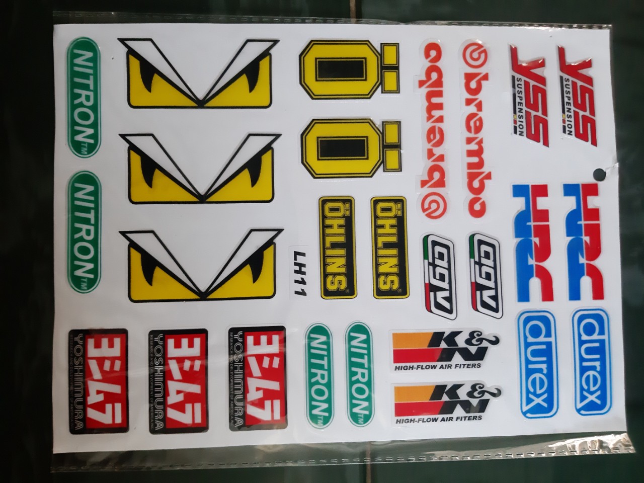 TEM LOGO CHỮ NỔI OHLINS,YSS,NITRON,DUREX VÀ NHIỀU LOGO KHÁC ĐẸP MẮT,CÓ THỂ DÁN LÊN XE,LAPTOP,ĐIỆN THOẠI,NÓN BẢO HIỂM ..V.V..