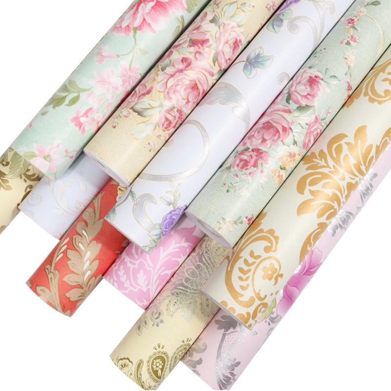 10m giấy dán tường trang trí, decal dán tường hoa văn 3d