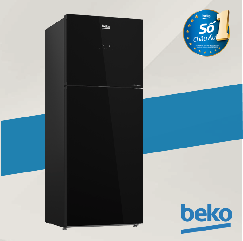 [Trả góp 0%]Tủ lạnh Beko Inverter RDNT401E50VZGB - công nghệ NeoFrost 2 dàn lạnh độc lập - 375L - Duy trì độ tươi ngon rau củ cùng ngăn giữ ẩm Everfresh+ - Hàng chính hãng bảo hành 2 năm
